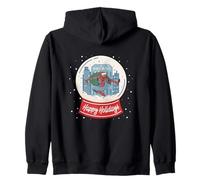 Marvel Spider-Man Christmas Happy Holidays Snow Globe Sweat à Capuche