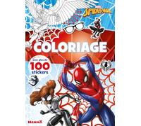 Marvel Spider-Man - Coloriage avec plus de cent stickers - Livre de coloriage avec stickers - Dès 4 ans