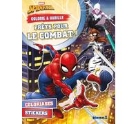 Marvel Spider-Man - Colorie & Habille - Prêts pour le combat ! - Livre de coloriage 5 ans - Livre de coloriage avec autocollants - Livre de coloriage Spider Man - Autocollants Spider Man