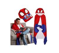 MARVEL Spider-Man Couverture chaude, couverture épaisse avec capuche, POUR GARÇON, sweat-shirt-couverture SHERPA 120x150 cm