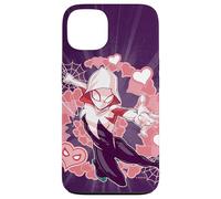 Marvel Spider-Man dans Le Spider-Verse Gwen Stacy Hearts Coque pour iPhone 13