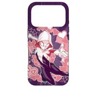 Marvel Spider-Man dans Le Spider-Verse Gwen Stacy Hearts Coque pour iPhone 17 Pro