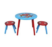 Marvel Spider-Man Ensemble Table et Tabouret pour 2 Personnes, Peut Supporter Jusqu’à 30 kg par Tabouret, Parfait pour Les Jeux et Les activités - Petit, Multicolore