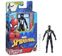 Marvel Spider-Man Epic Hero Series, Figurine Spider-Man en Costume de Symbiote de 10 cm