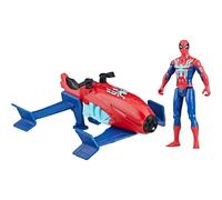 Marvel Spider-Man, Epic Hero Series Web Splashers, Coffret Spider-Man Hydro-Jet, Figurine avec véhicule