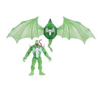 Hasbro Coffret figurine Marvel Spider-Man Green Symbiote Hydro-Ailes 10 cm avec véhicule