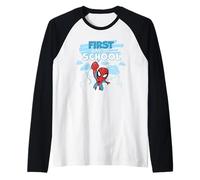 Marvel Spider-Man First Day of School Spidey Back to School Manche Raglan