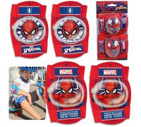 MARVEL Spider-Man Genouillères et coudières pour enfants, protections pour enfants SET Taille unique