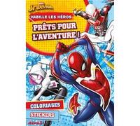 Marvel Spider-Man - Habille les héros - Prêts pour l'aventure ! - Bloc de coloriage et autocollants - Dès 5 ans