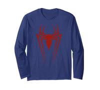 Marvel Spider-Man Icon Manche Longue, Unisexe pour Adultes, Bleu Marine, XL