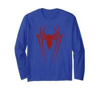 Marvel Spider-Man Icon Manche Longue, Unisexe pour Adultes, Bleu Royal, S