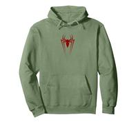 Marvel Spider-Man Icon Sweat à Capuche, Unisexe pour Adultes, Vert Sauge, S