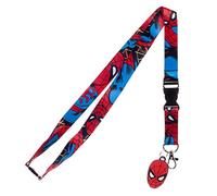 Marvel Spider Man Lanyard with Mask Charm and ID Sleeve
