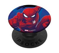 Marvel Spider-Man Leaping into Action All-Red PopSockets PopGrip Interchangeable