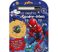 Marvel Spider-Man - Les enquêtes de Spider-Man - Livre de jeux avec marqueur effaçable - Dès 5 ans