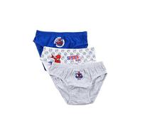 Marvel Spider-Man Lot de 3 sous-vêtements pour enfants, multicolore, Bleu, blanc, gris chiné, 5-6 ans