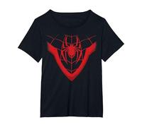 Marvel Spider-Man Miles Morales Halloween Costume T-Shirt, Femme Grandes Tailles, Noir, 4X