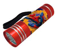 Marvel Spider-Man Mini Lampe de Poche, Conception de Lampe de Poche Spider-Man, 9 LED, Comprend une Dragonne, Cadeau pour Enfants (Rouge)