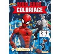 Marvel Spider-Man - Mon gros coloriage + stickers ! - Livre de coloriage avec stickers - Dès 4 ans