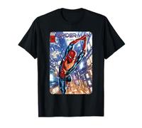 Marvel Spider-Man : No Way Home Red and Blue Suit Comic Cover T-Shirt