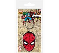 Marvel Spider-Man Porte-clés en caoutchouc, métal, rouge, blanc et noir, 40 x 40 cm