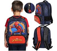 MARVEL Spider Man RENFORCÉ Sac à dos scolaire, CARTABLE pour garçon, pochette pour ORDINATEUR PORTABLE 41x30x15cm