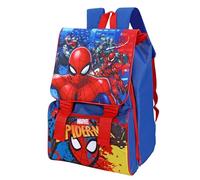 Marvel Spider-Man Sac à dos d'école pour enfant Bleu et rouge 31 x 24 x 9 cm Capacité 15 l