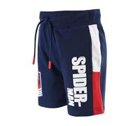 Marvel Spider-Man Short confortable pour enfants et adolescents 60 % coton 40 % polyester avec cordon de serrage à la taille, bleu marine, 3 ans