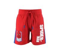Marvel Spider-Man Short confortable pour enfants et adolescents 60 % coton 40 % polyester avec cordon de serrage à la taille, rouge, 6 ans