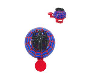 Marvel Spider-Man Sonnette de Velo 3D pour Enfants, Klaxon de Securite pour Garcons, Accessoire de Guidon Universel pour VTT & Trottinette, Cadeau d'anniversaire Original Rouge & Bleu