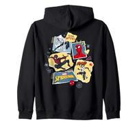 Marvel Spider-Man Spider-Girl Ghost-Spider Miles Team Spidey Sweat à Capuche