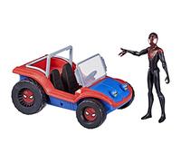 Marvel Spider-Man, Spider-Mobile, véhicule et Figurine Miles Morales à l'échelle de 15 cm, Jouets Marvel, dès 4 Ans