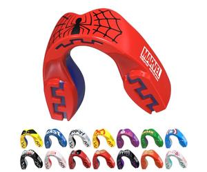 Marvel Spider-Man Sport Protège-Dents/Gouttière Coque Dentaire Protege Dent. Protection intégrale pour Tous Les Sports, notamment Le Rugby, MMA, Hockey, Judo, Karate, Les Arts Martiaux et la Boxe