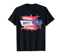 Marvel Spider-Man Swinging Into 1st Grade Back to School T-Shirt