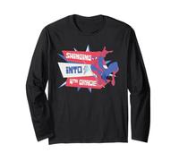 Marvel Spider-Man Swinging Into 4th Grade Back to School Manche Longue