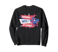 Marvel Spider-Man Swinging Into 4th Grade Back to School Sweatshirt
