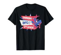 Marvel Spider-Man Swinging Into 5th Grade Back to School T-Shirt