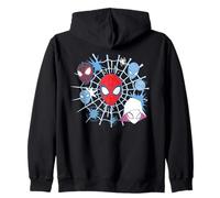 Marvel Spider-Man Team Spidey Big Face Collage Sweat à Capuche