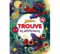 Marvel Spider-Man - Trouve - Trouve les différences - Livre jeux - Livre jeux 5 ans - Livre différences - Livre jeux Marvel - Livre jeux Spider-Man