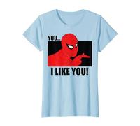 Marvel Spider-Man, tu me plais T-Shirt, Femme, Bleu Céleste, M