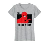 Marvel Spider-Man, tu me plais T-Shirt, Femme, Gris Chiné, M