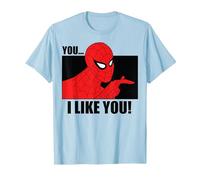 Marvel Spider-Man, tu me plais T-Shirt, Homme, Bleu Céleste, S
