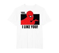 Marvel Spider-Man, tu me plais T-Shirt, Homme Grandes Tailles, Blanc, 6X Tall