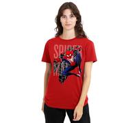 Marvel Spiderman 2 Gamerverse Web Swing T-Shirt Femme, Rouge, XL