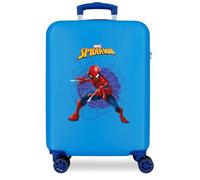 Joumma Marvel Spiderman Action Valise Cabine Bleue 38 x 55 x 20 cm Rigide 2 kg Fermeture à Combinaison latérale ABS 2 kg 35 L Bagage à Main, Bleu, Talla única, Valise Cabine