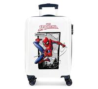 Marvel Spiderman Action Valise Trolley Cabine Bleu 37x55x20 cms Rigide ABS Serrure à combinaison 34L 2,6Kgs 4 roues doubles Bagage à main