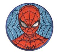 Marvel © Spiderman Bande Dessinée Toile d'araignée - Patchs thermocollants Emblème Stickers Appliques, Taille : 5,8 x 5,8 cm