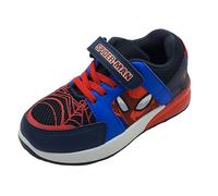 Marvel Spiderman Baskets pour garçon Bleu/Rouge avec lumières Clignotantes Taille 12 UK, 31 EU