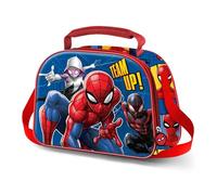 Marvel Spiderman Best Team-Sac Repas 3D, Bleu, 26 x 20 cm