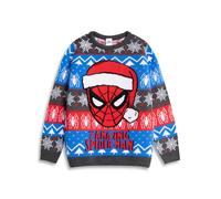 Marvel Spiderman Bleu Character Face Pull de Noël Garçon